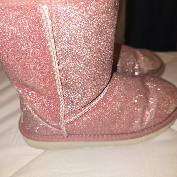 UGG Glittery Pink Boots - Picture 1 of 8